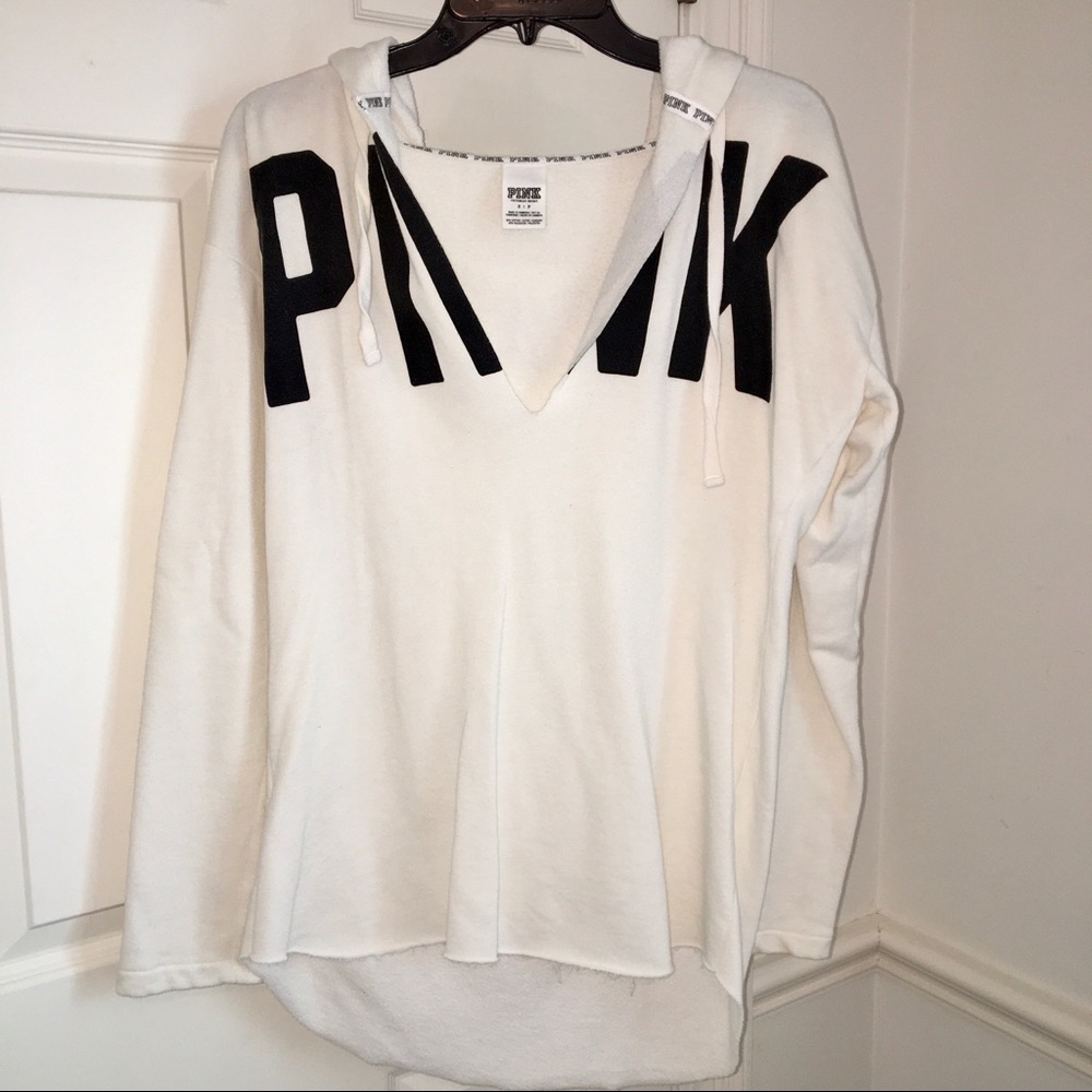 PINK Cream Oversized Hoodie